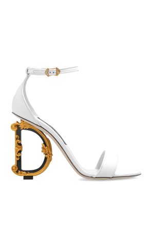 Dolce & Gabbana Sandals with decorative heel | Women's Shoes